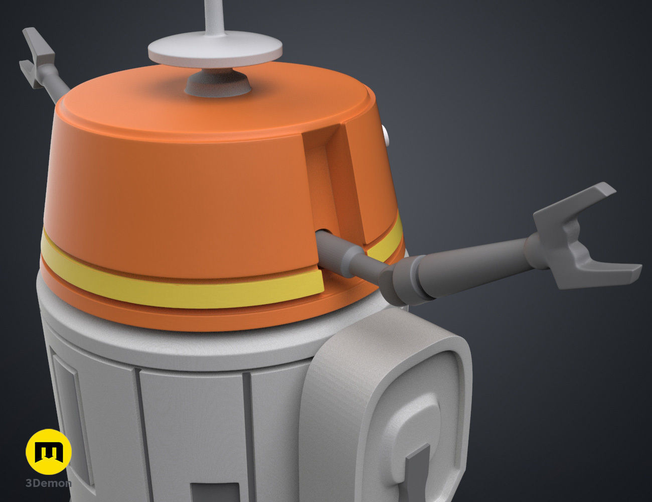 C1-10P Chopper Droid - Star Wars 3D print model_3