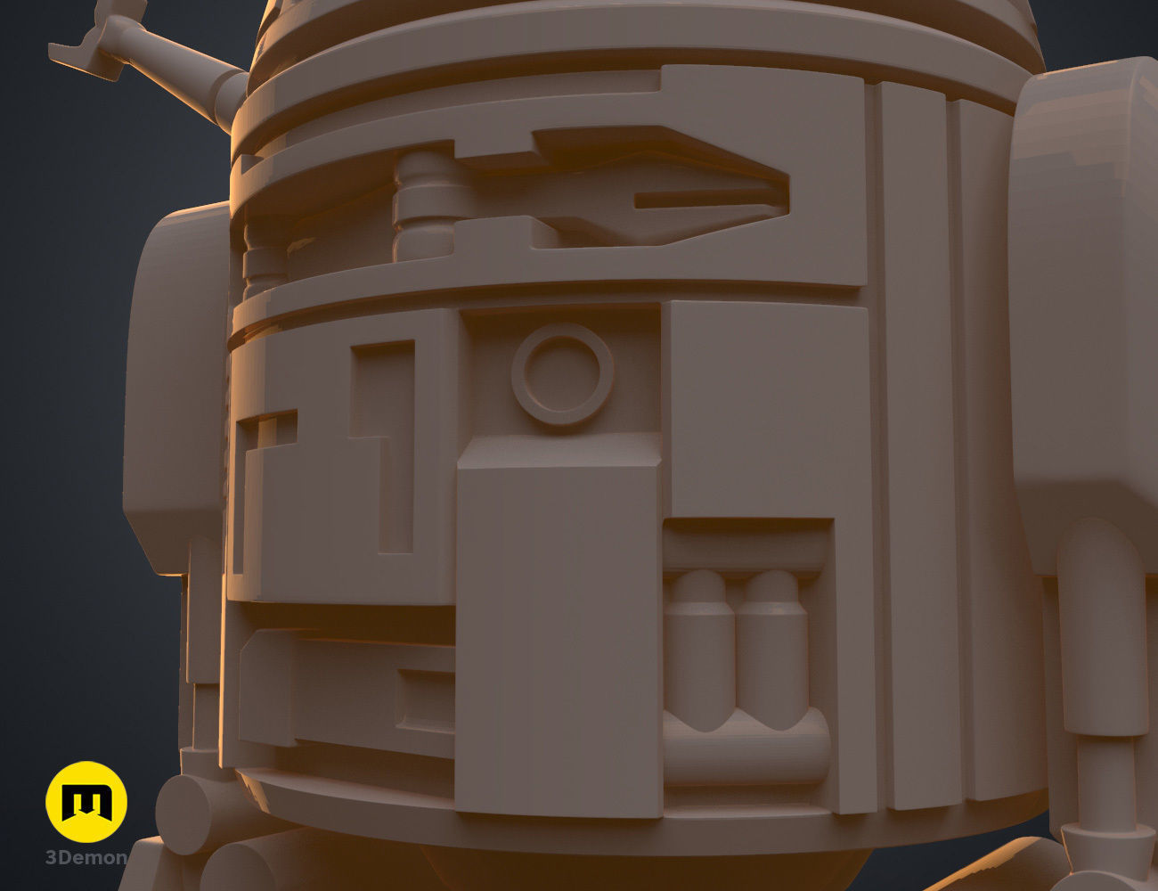 C1-10P Chopper Droid - Star Wars 3D print model_11