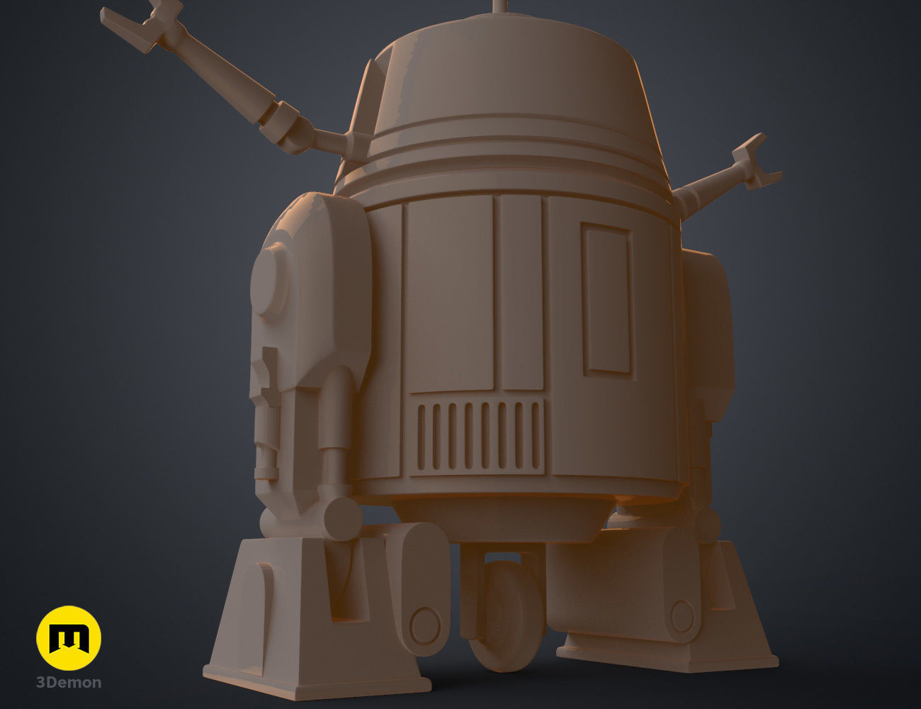 C1-10P Chopper Droid - Star Wars 3D print model_13