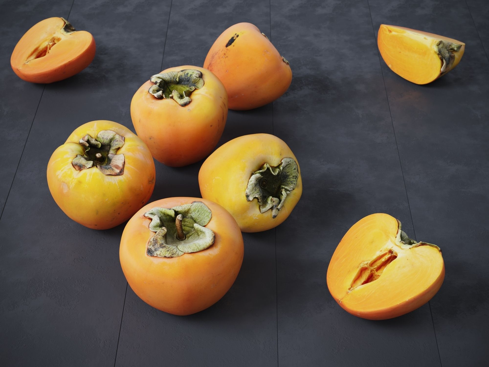Persimmon 3D model_2