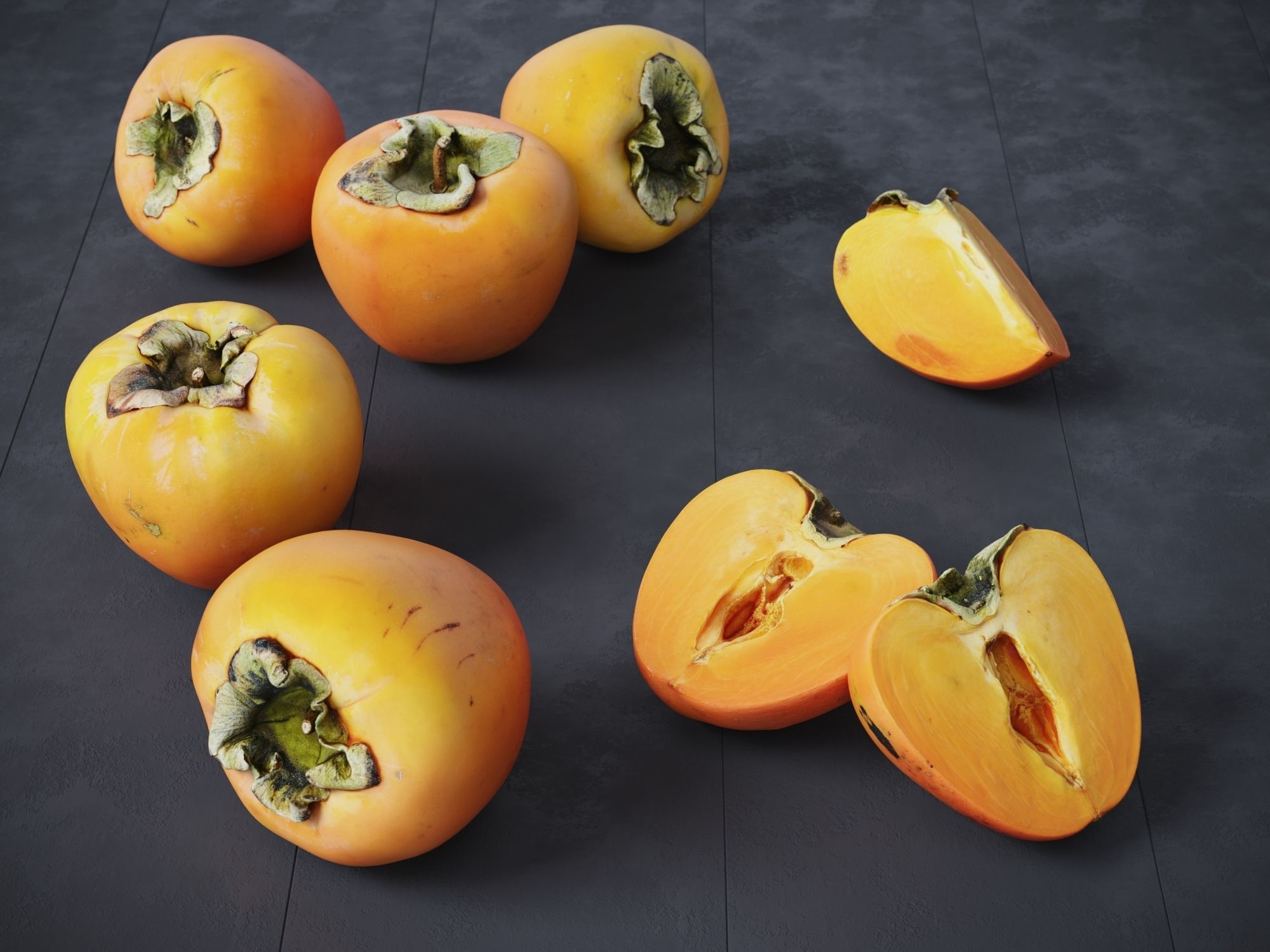 Persimmon 3D model_3