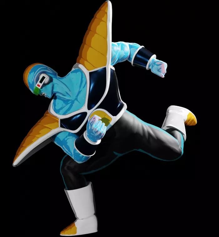 Burter from Dragon Ball Z - Chess Pack 3D print model_0