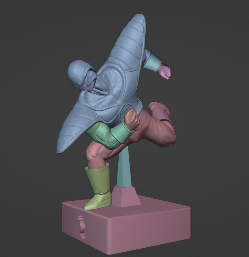 Burter from Dragon Ball Z - Chess Pack 3D print model_12