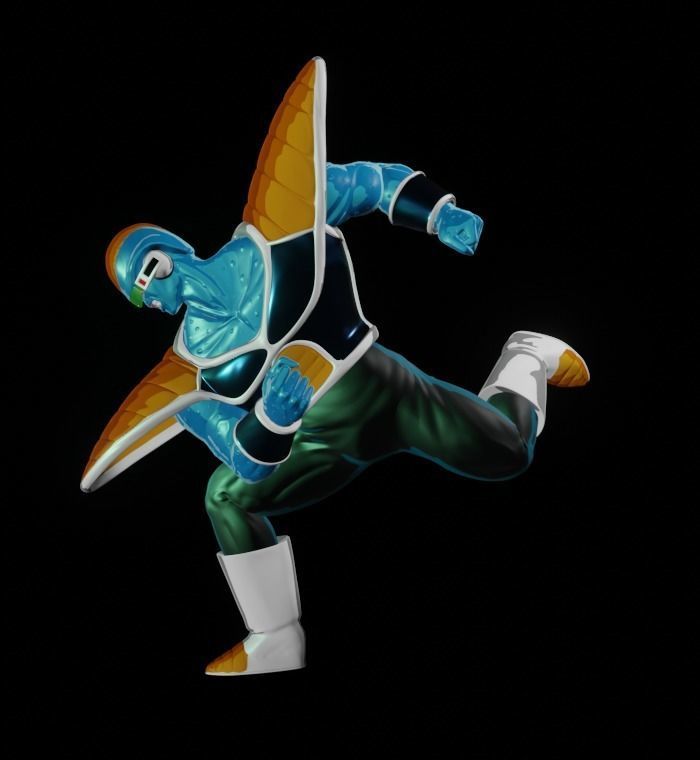 Burter from Dragon Ball Z - Chess Pack 3D print model_9