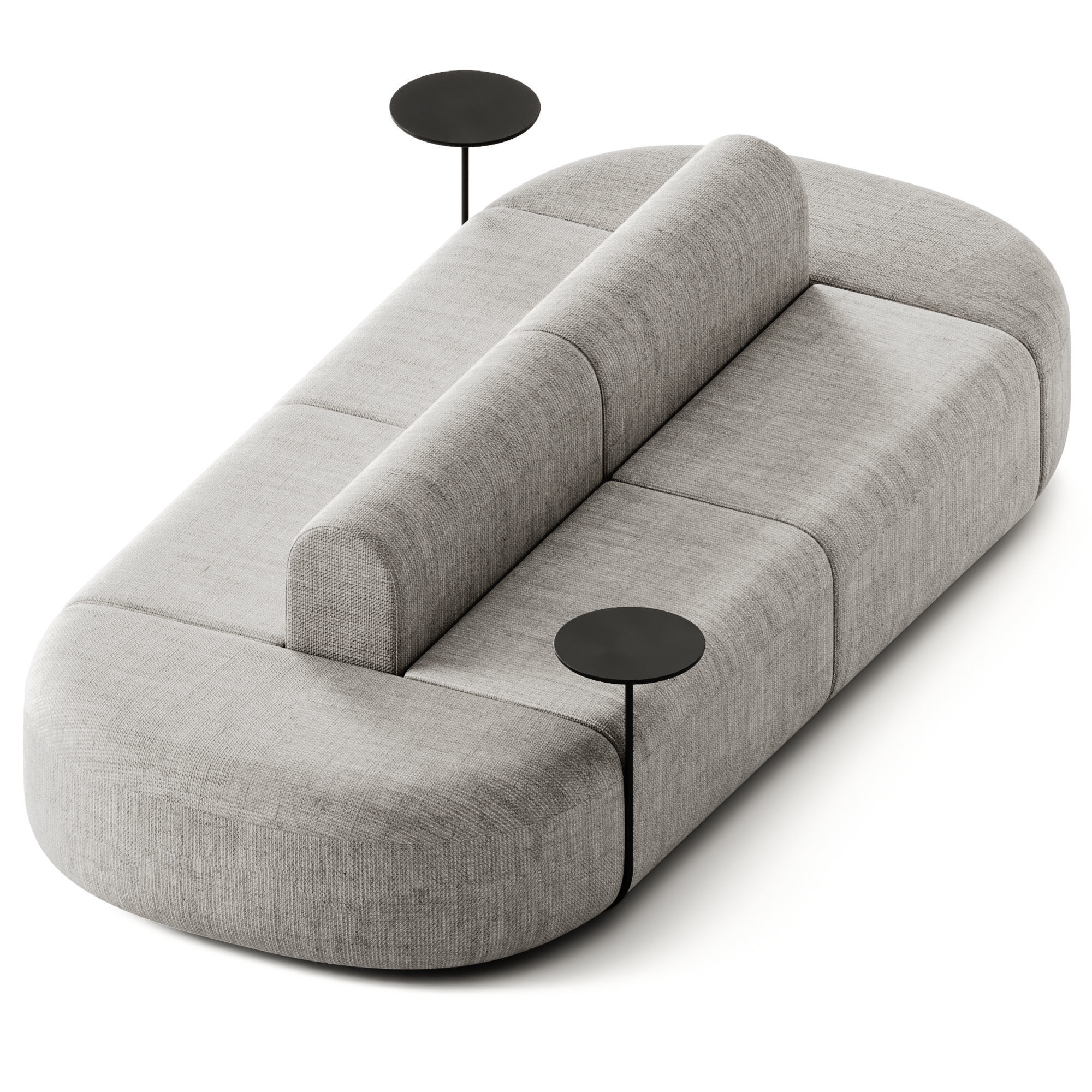 ARTIKO Sectional modular fabric sofa AT 10 by MDD 3D model_1