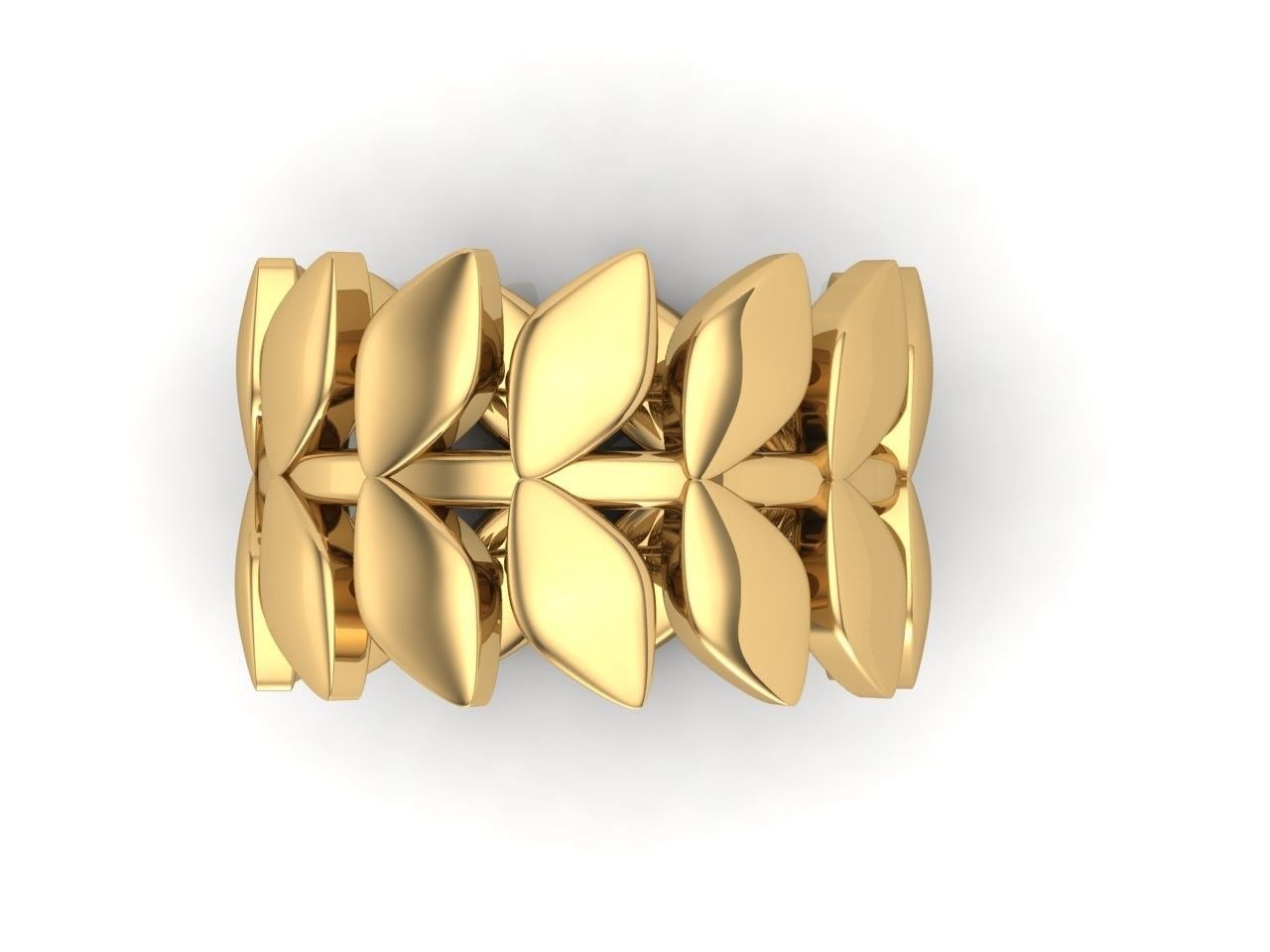Laurel ring 3D print model_1