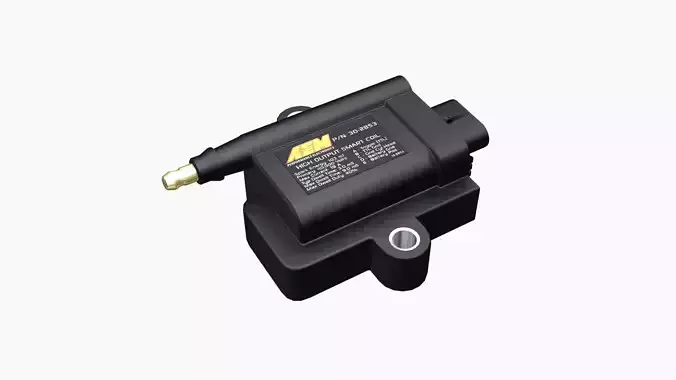AEM High Output Smart Coil Low-poly 3D model AEM High Output Smart Coil Low-poly 3D model