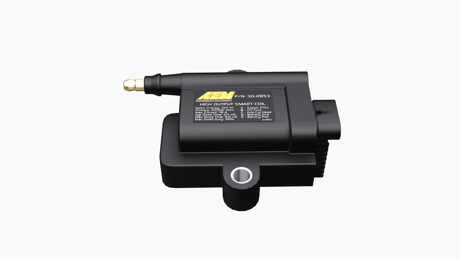 AEM High Output Smart Coil Low-poly 3D model_1