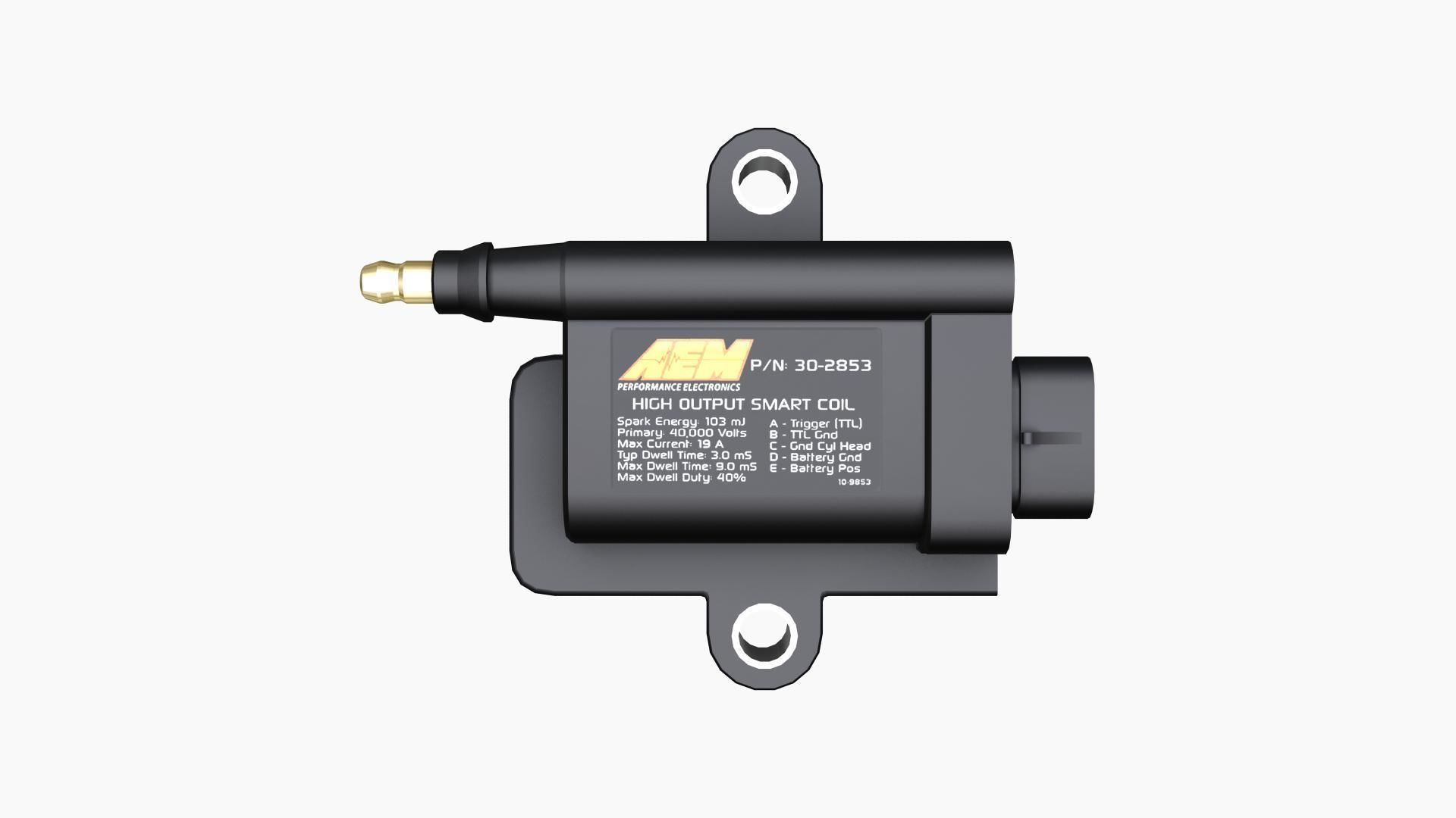 AEM High Output Smart Coil Low-poly 3D model_3