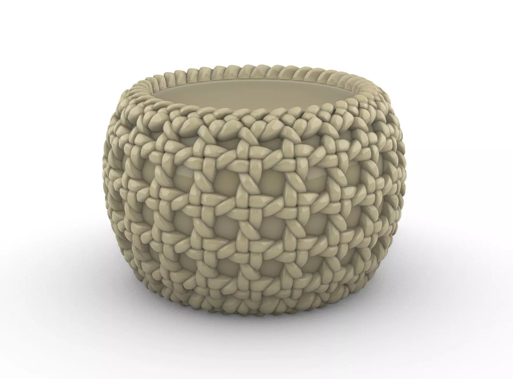 potted succulent and plants 3D print model