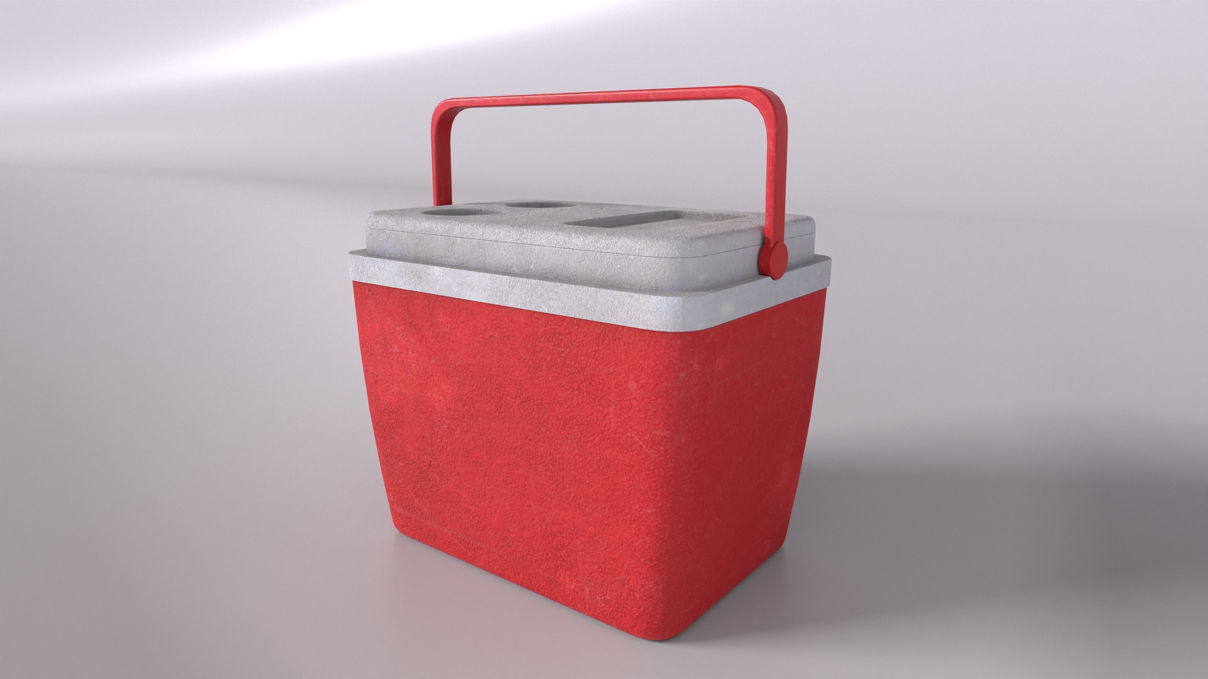 Cooler Low-poly 3D model_1