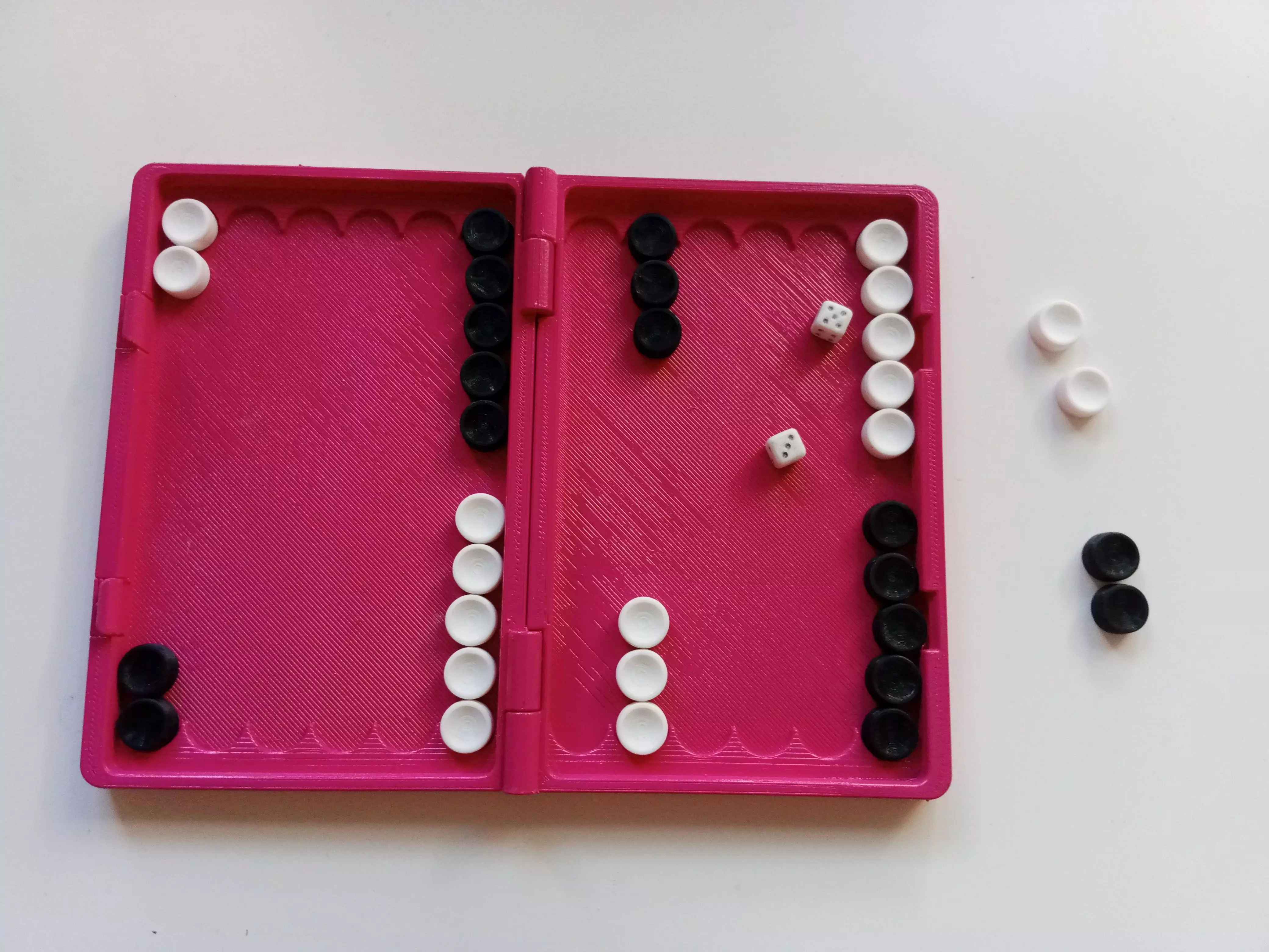 backgammon 3D print model_0