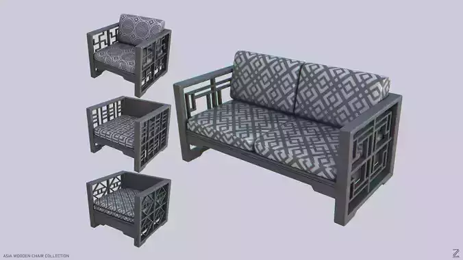 Asia wooden chair collection