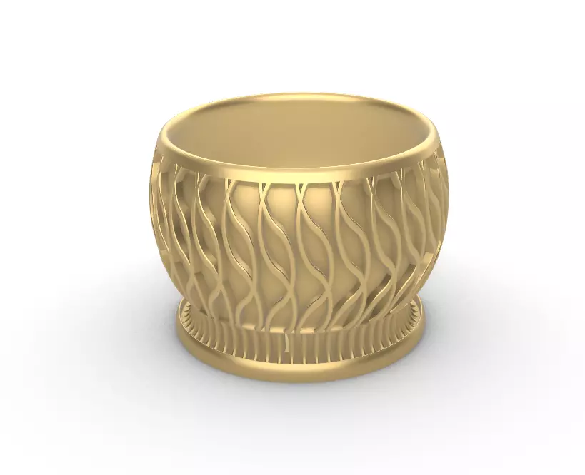 potted succulent and plants 3D print model_0