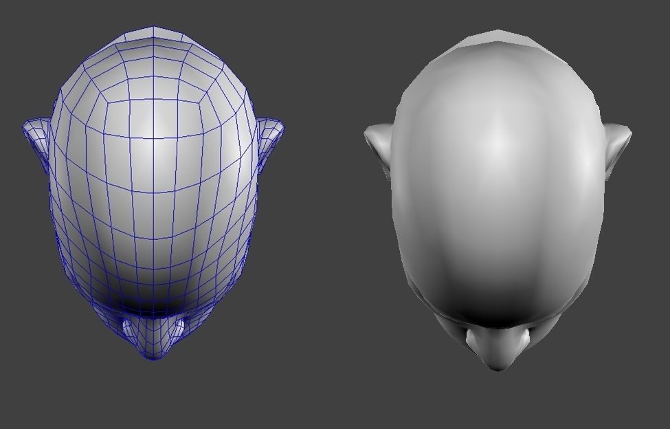 male young Low-poly 3D model_7