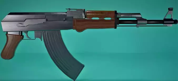 Ak47 Lowpolly Low-poly 3D model