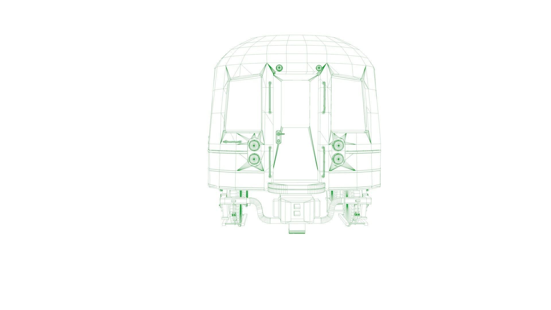 SUBWAY  CAR - TUNNEL - STATION 3D model_18