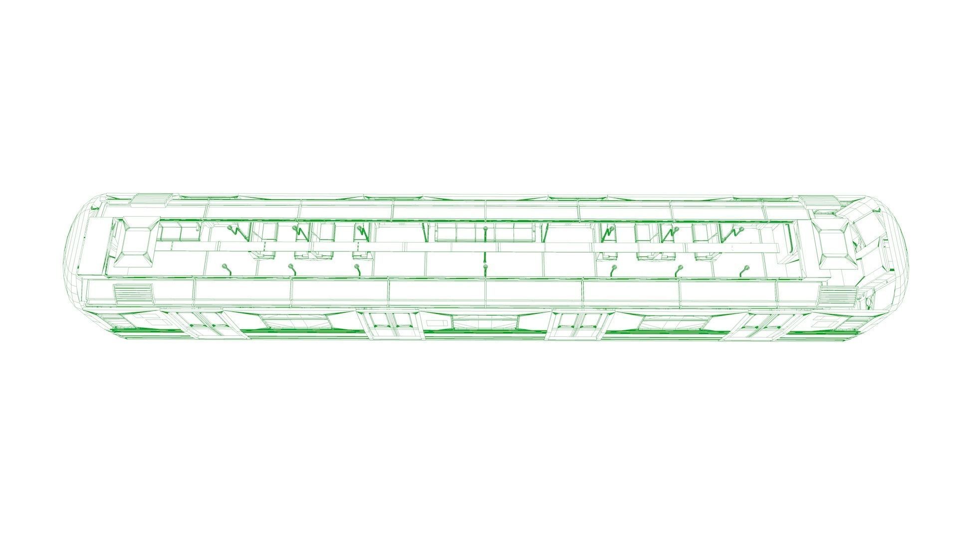SUBWAY  CAR - TUNNEL - STATION 3D model_19