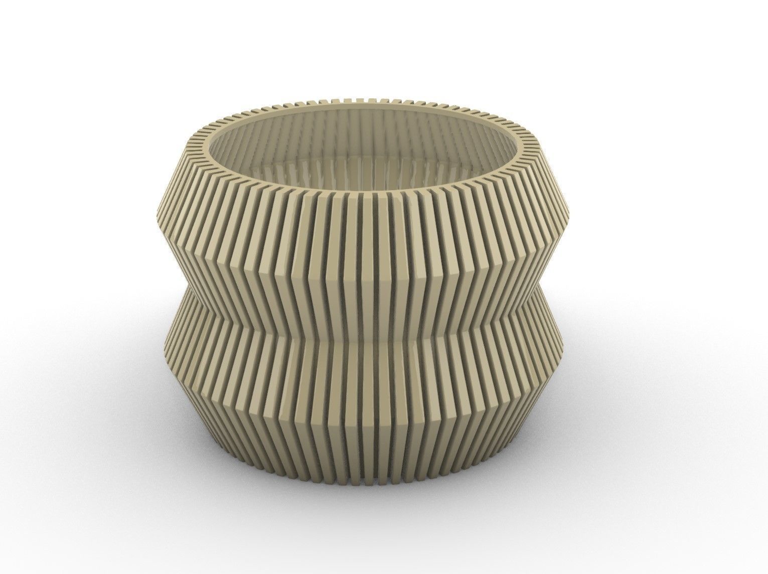 potted succulent and plants 3D print model_1