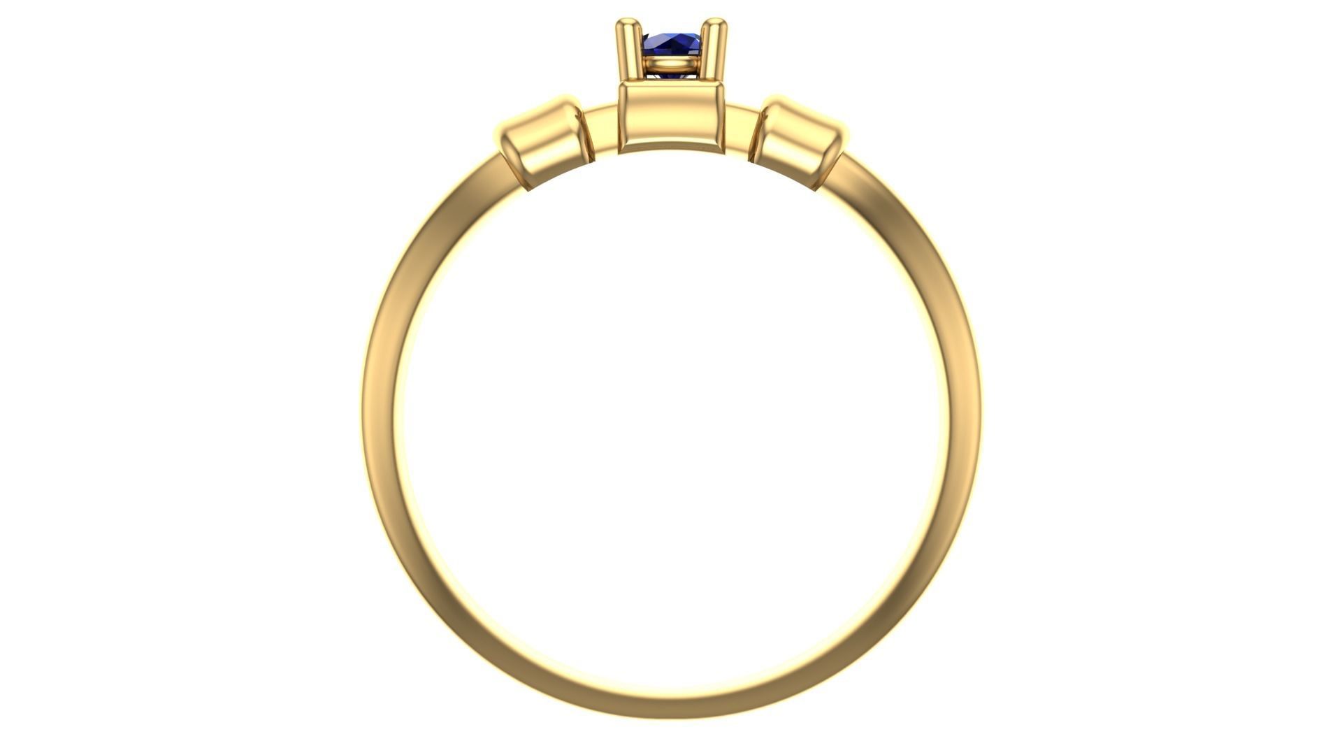 SINGLE STONE RING--22 pieces 3D print model_63