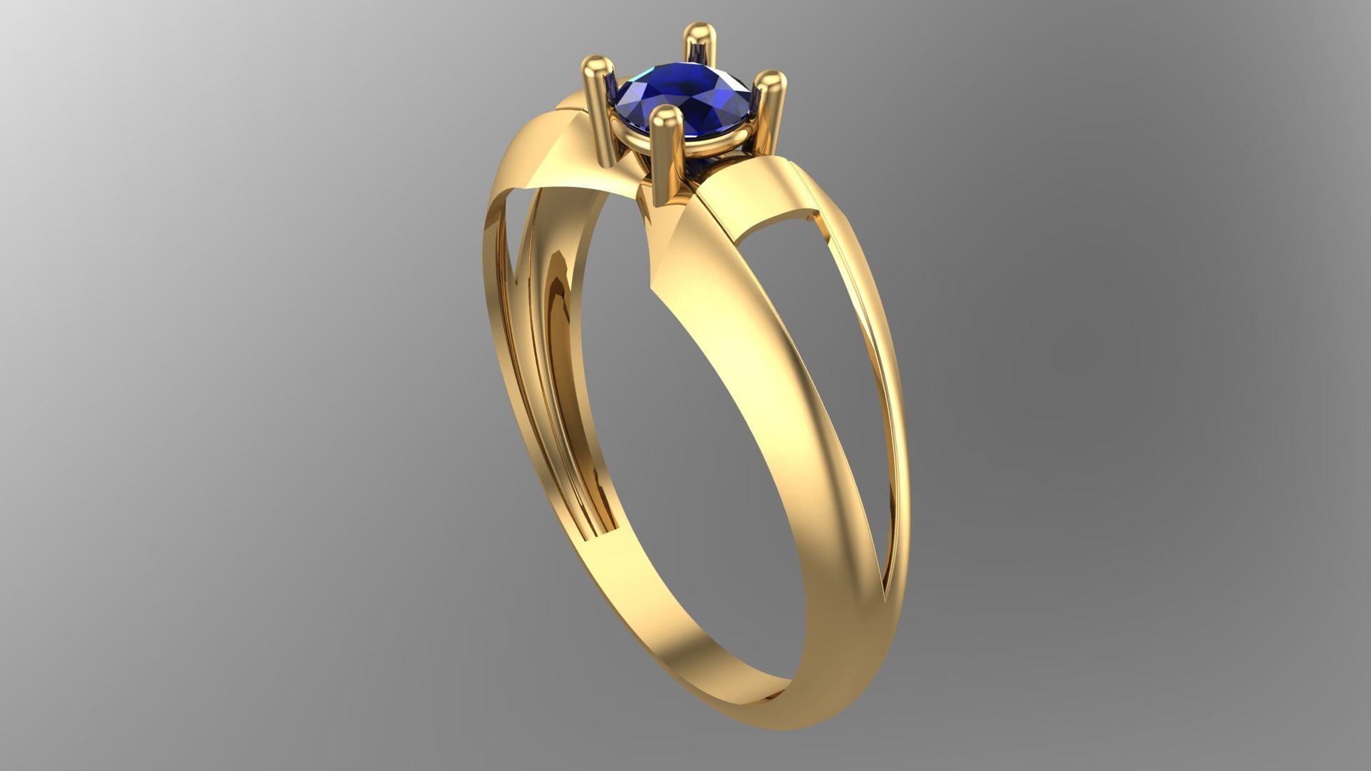 SINGLE STONE RING--22 pieces 3D print model_80
