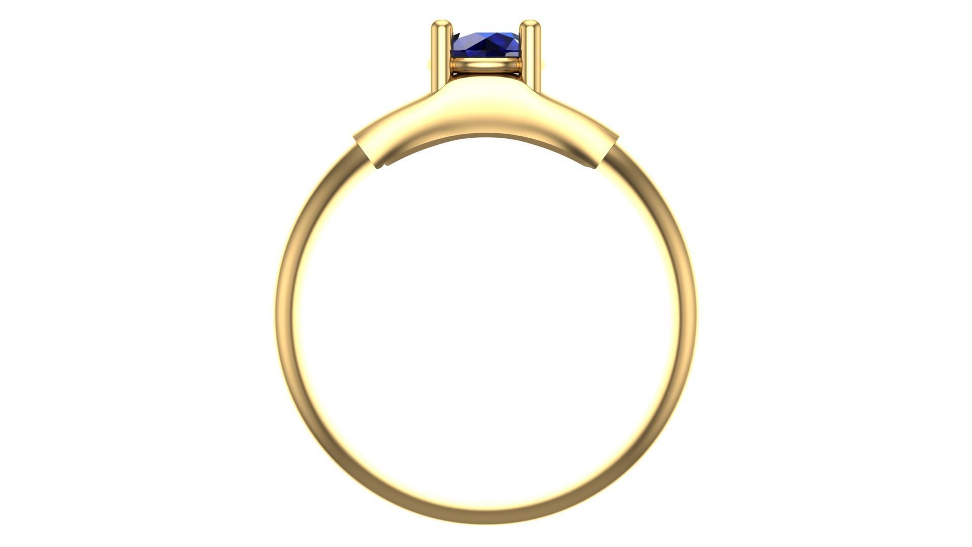 SINGLE STONE RING--22 pieces 3D print model_52