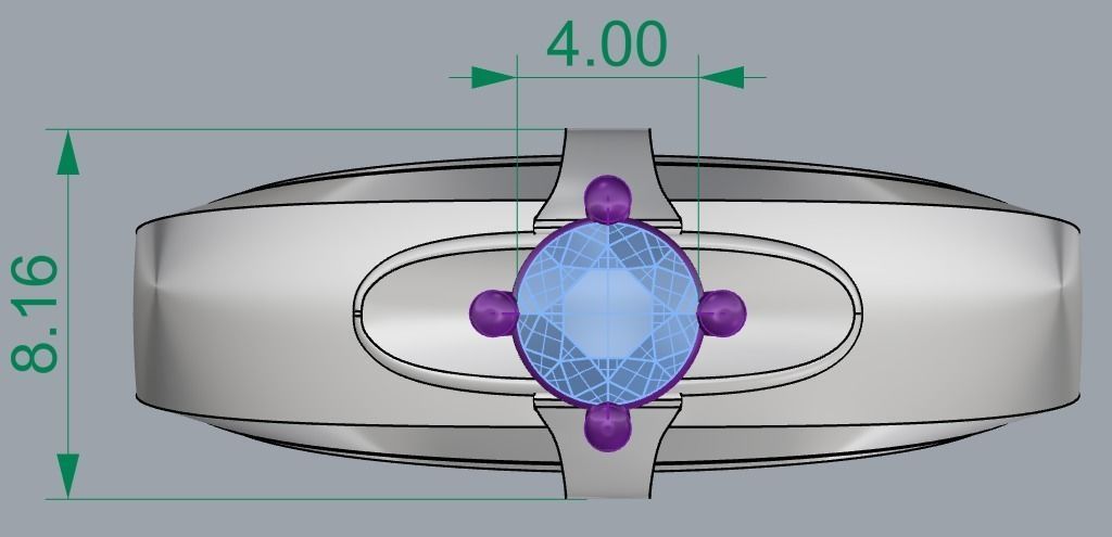 SINGLE STONE RING--22 pieces 3D print model_39