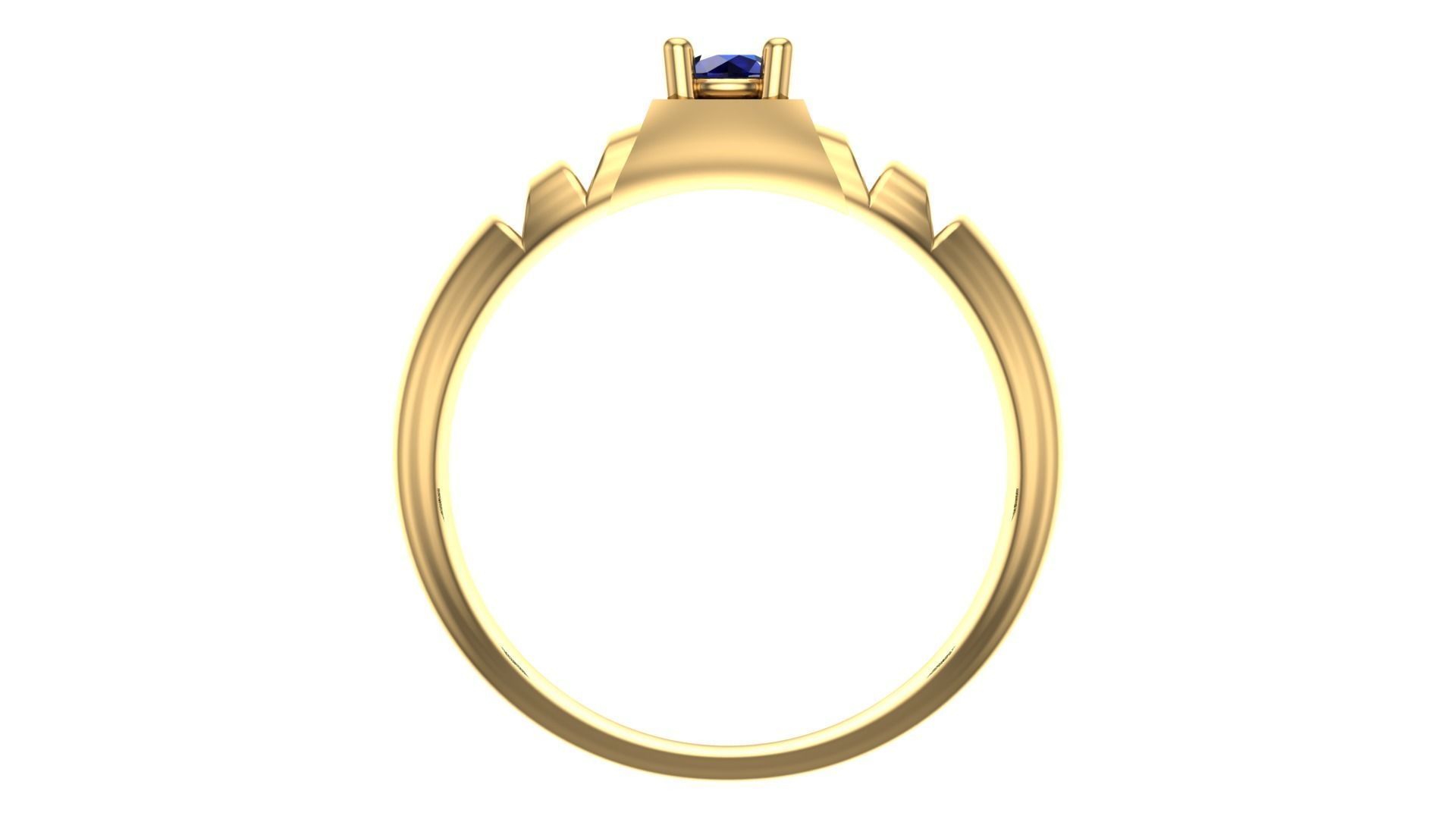 SINGLE STONE RING--22 pieces 3D print model_41