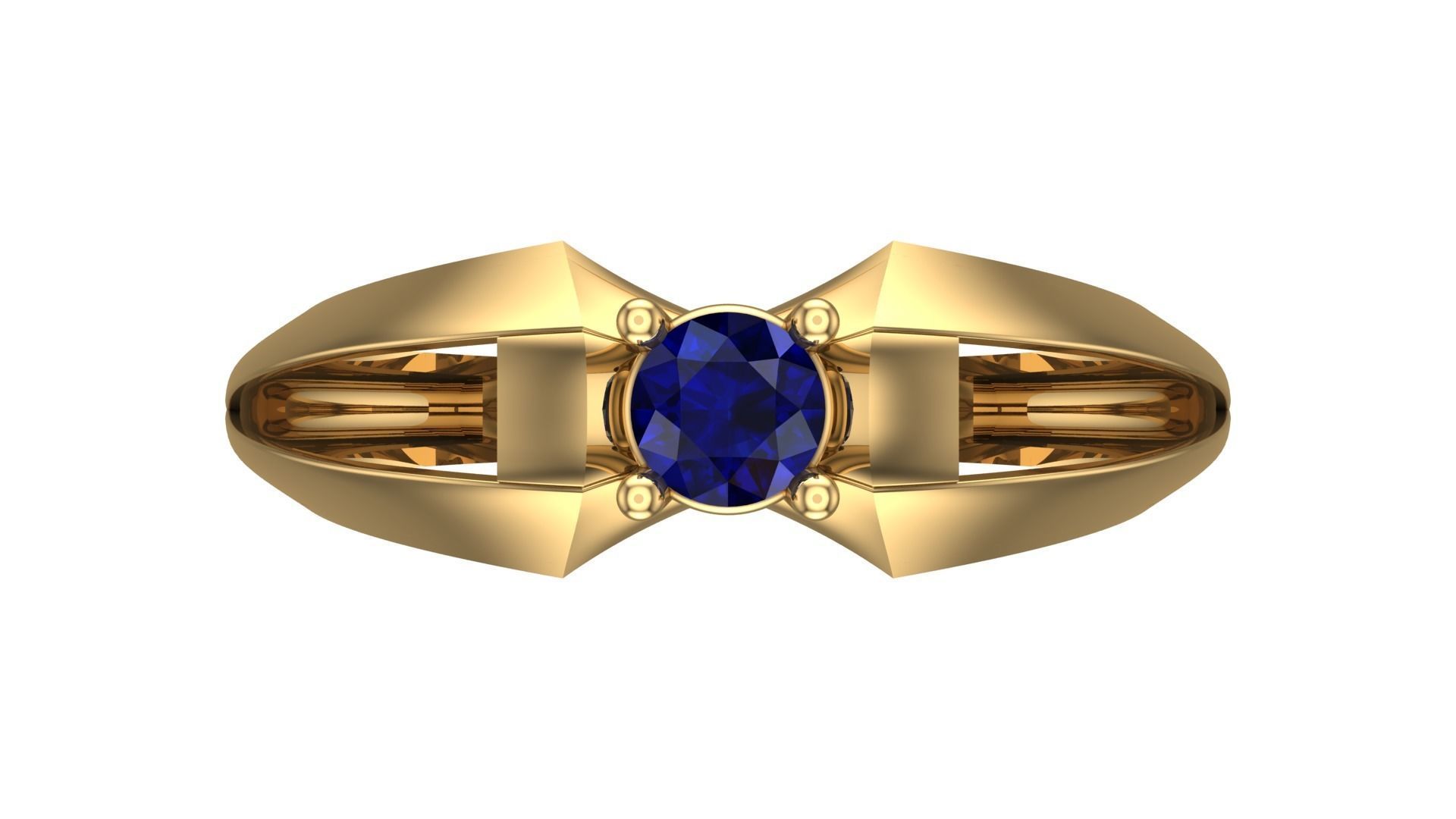 SINGLE STONE RING--22 pieces 3D print model_78