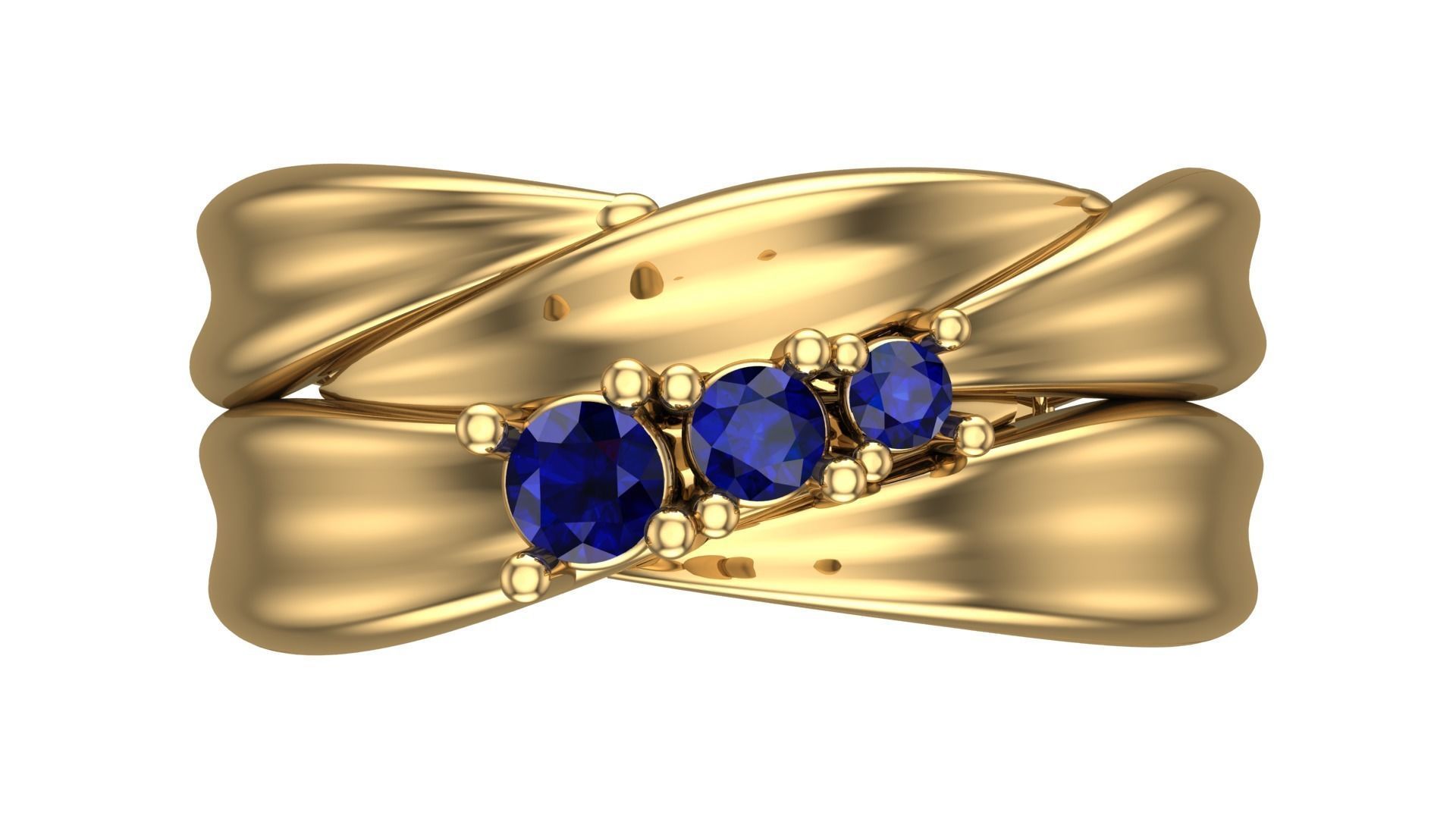 SINGLE STONE RING--22 pieces 3D print model_7