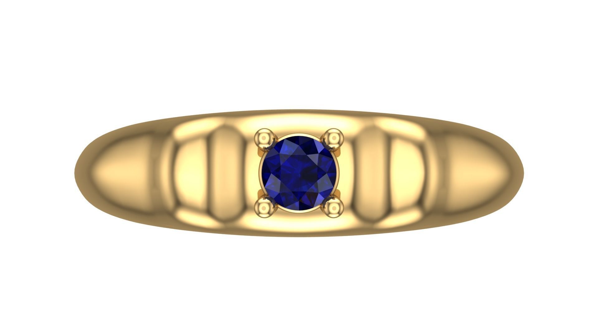 SINGLE STONE RING--22 pieces 3D print model_25