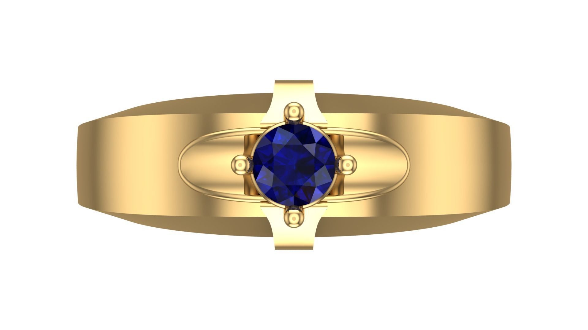 SINGLE STONE RING--22 pieces 3D print model_33