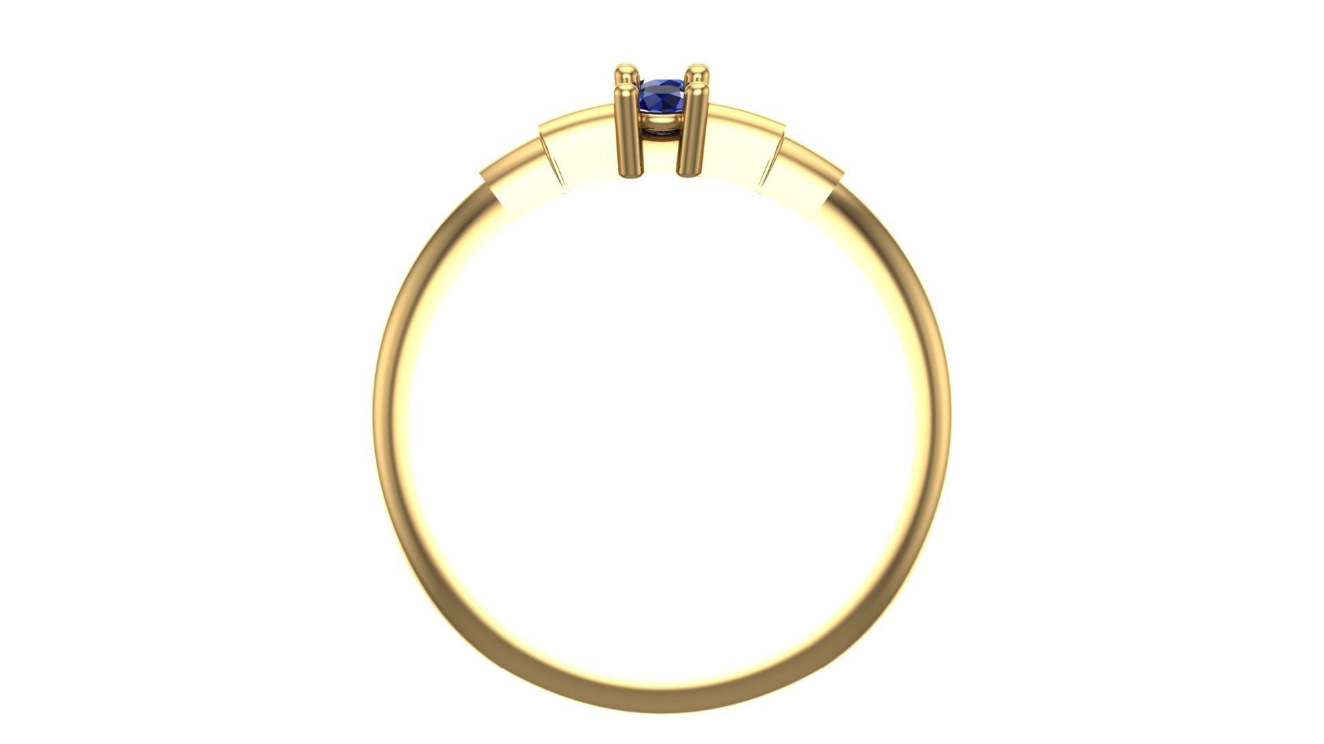 SINGLE STONE RING--22 pieces 3D print model_30