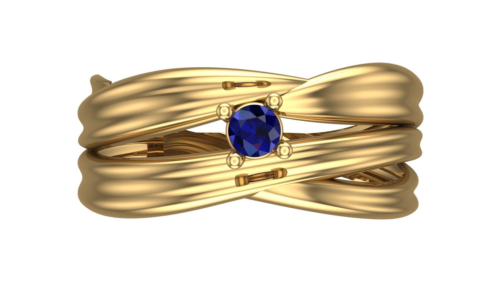 SINGLE STONE RING--22 pieces 3D print model_1