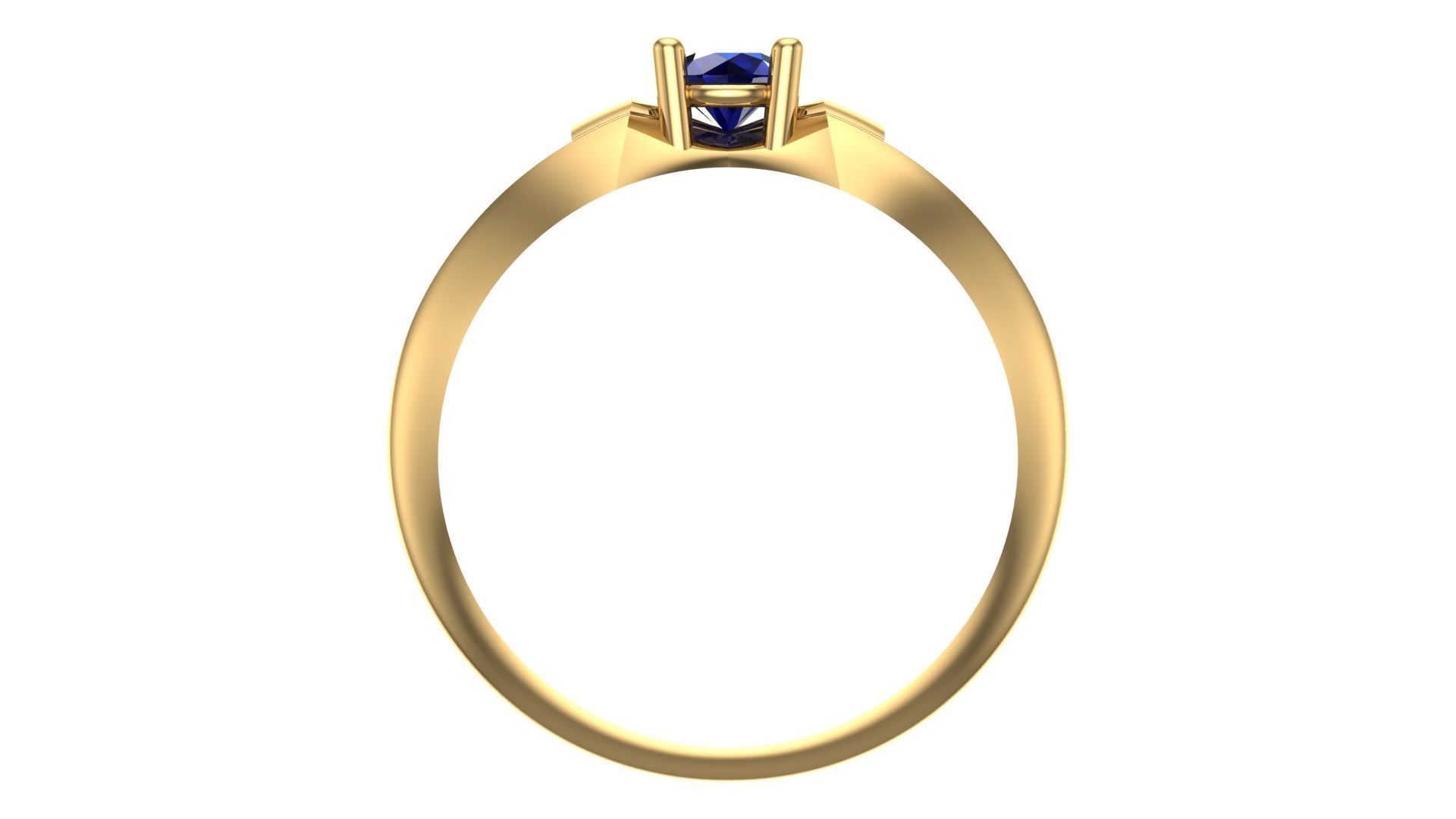 SINGLE STONE RING--22 pieces 3D print model_79