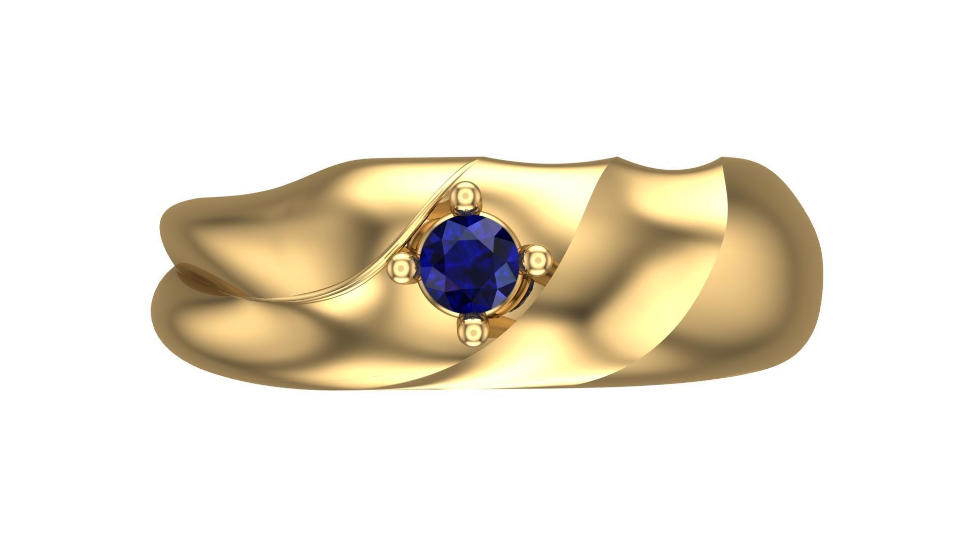 SINGLE STONE RING--22 pieces 3D print model_69