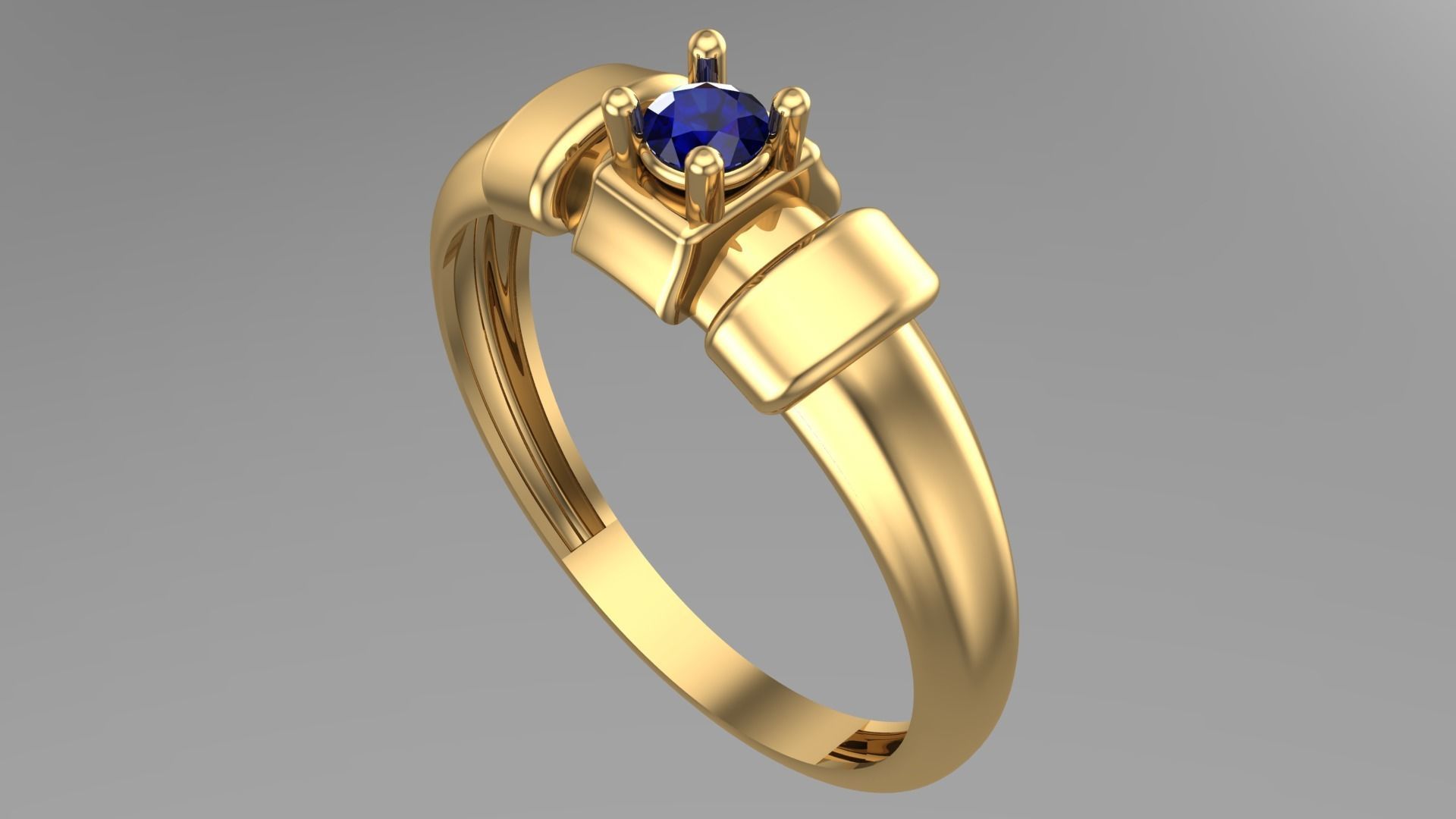 SINGLE STONE RING--22 pieces 3D print model_67