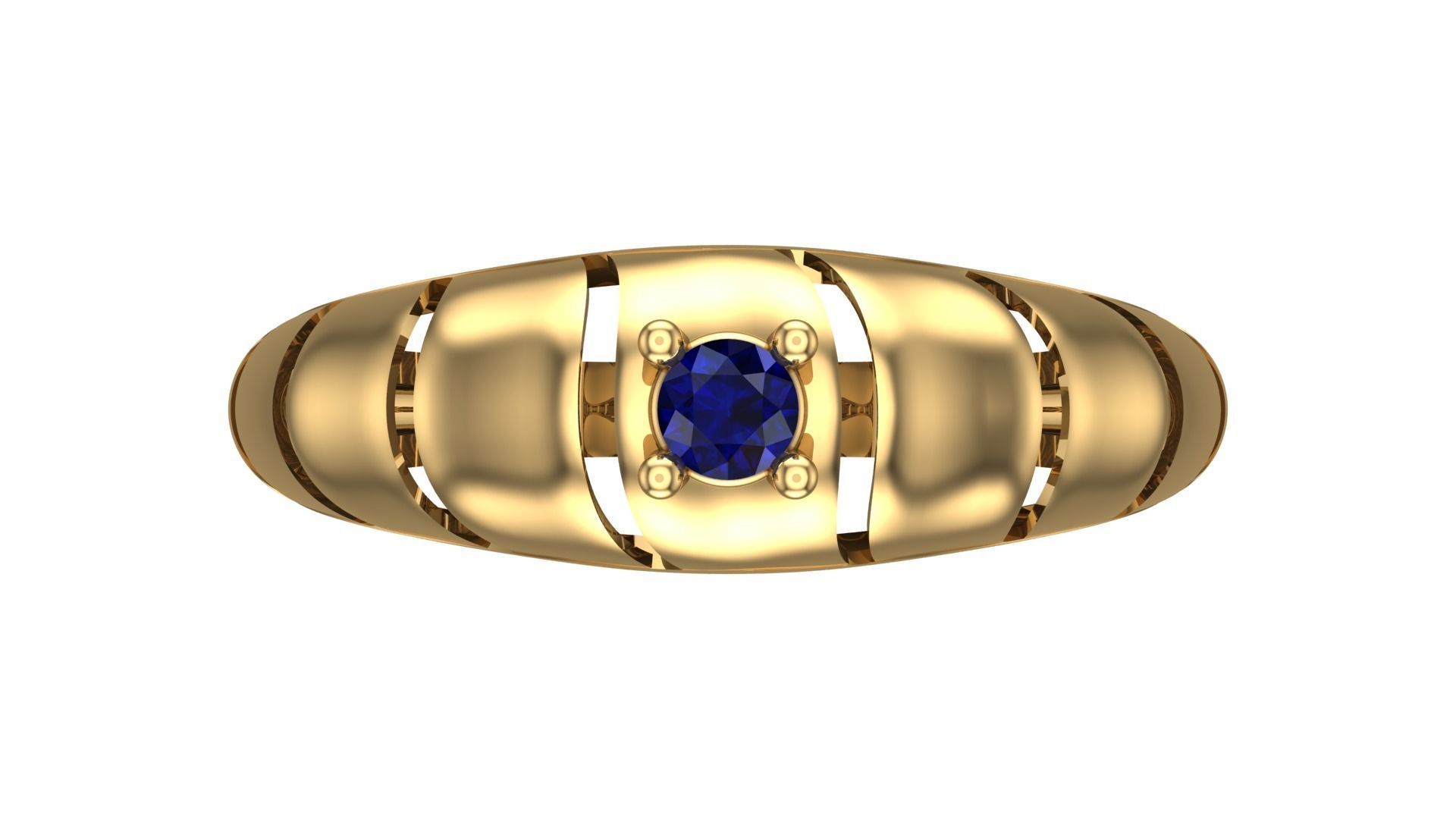SINGLE STONE RING--22 pieces 3D print model_44