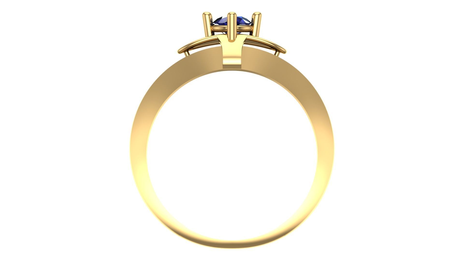 SINGLE STONE RING--22 pieces 3D print model_31