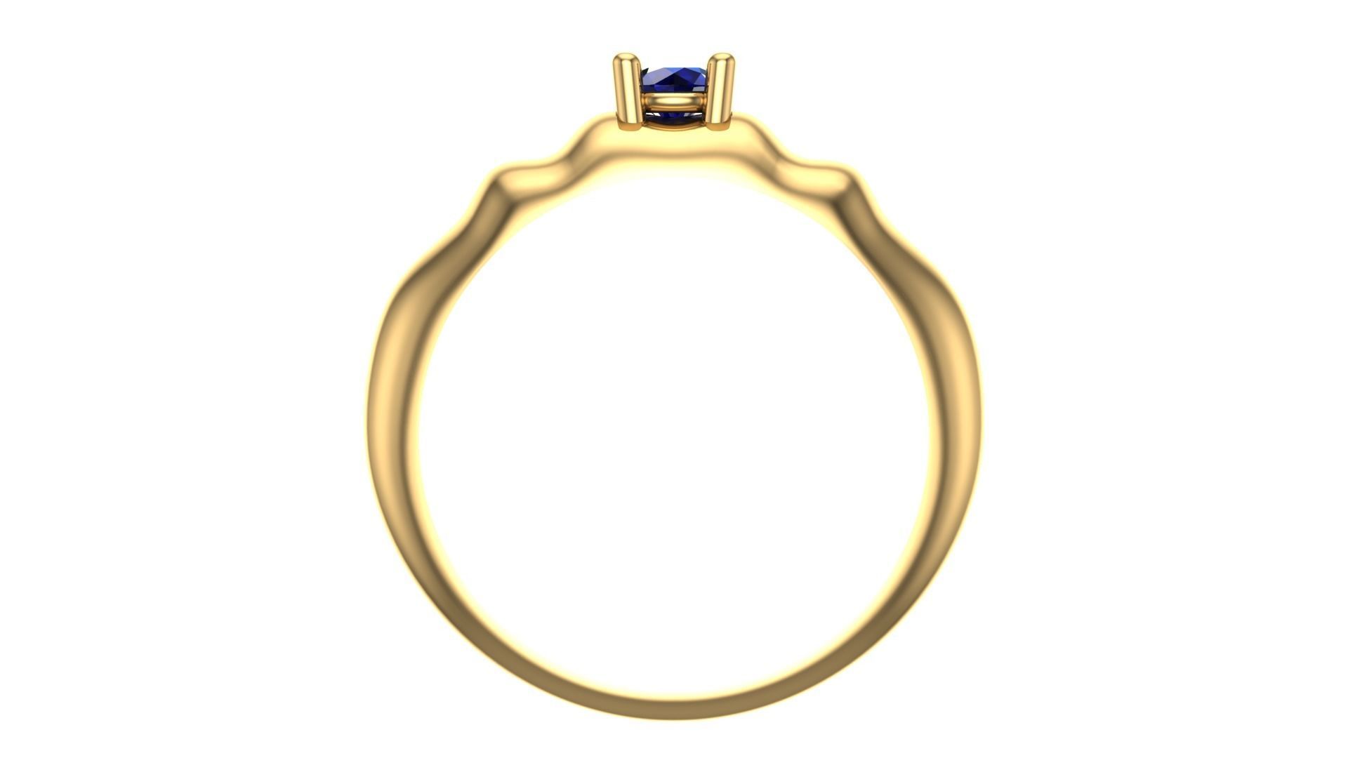 SINGLE STONE RING--22 pieces 3D print model_23