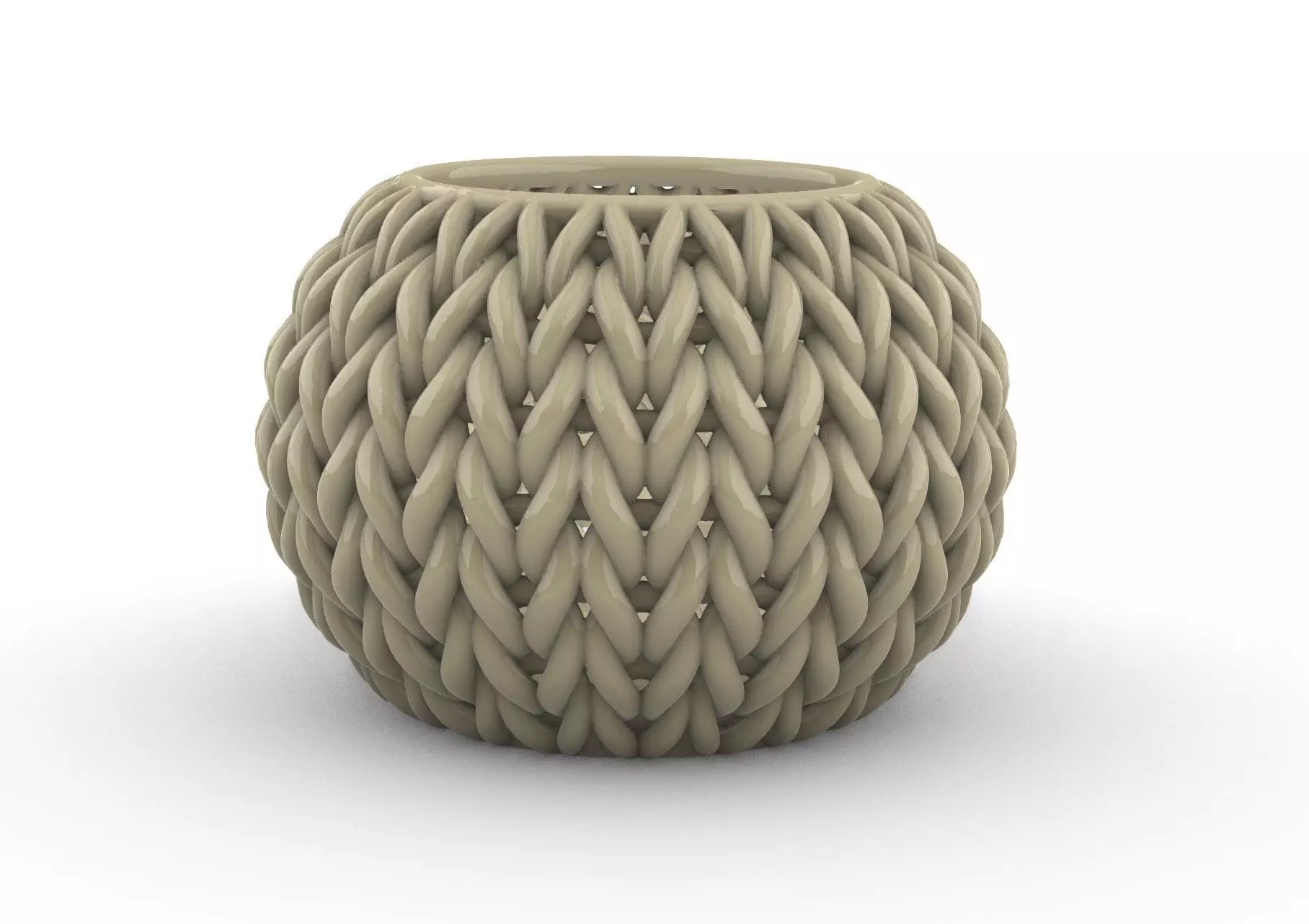 potted succulent and plants 3D print model_0