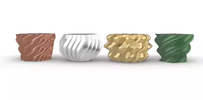 potted succulent and plants