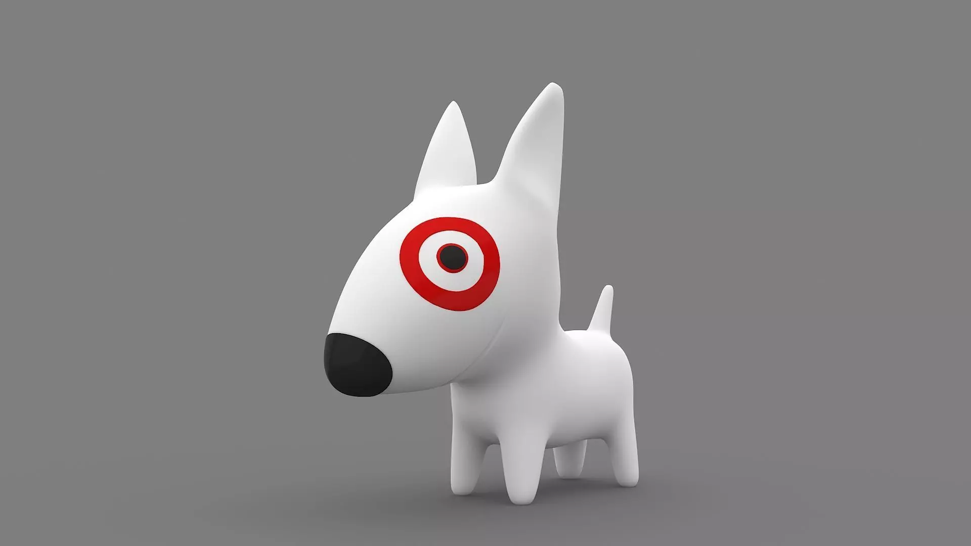 Target Mascot Bullseye  3D model_0