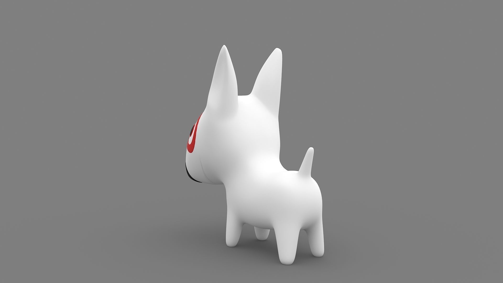 Target Mascot Bullseye  3D model_3