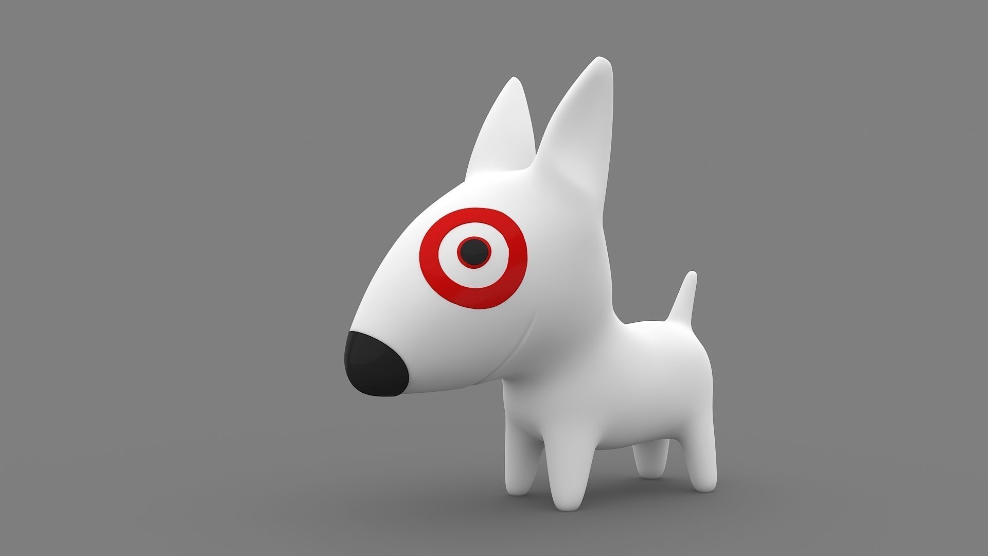 Target Mascot Bullseye  3D model_6