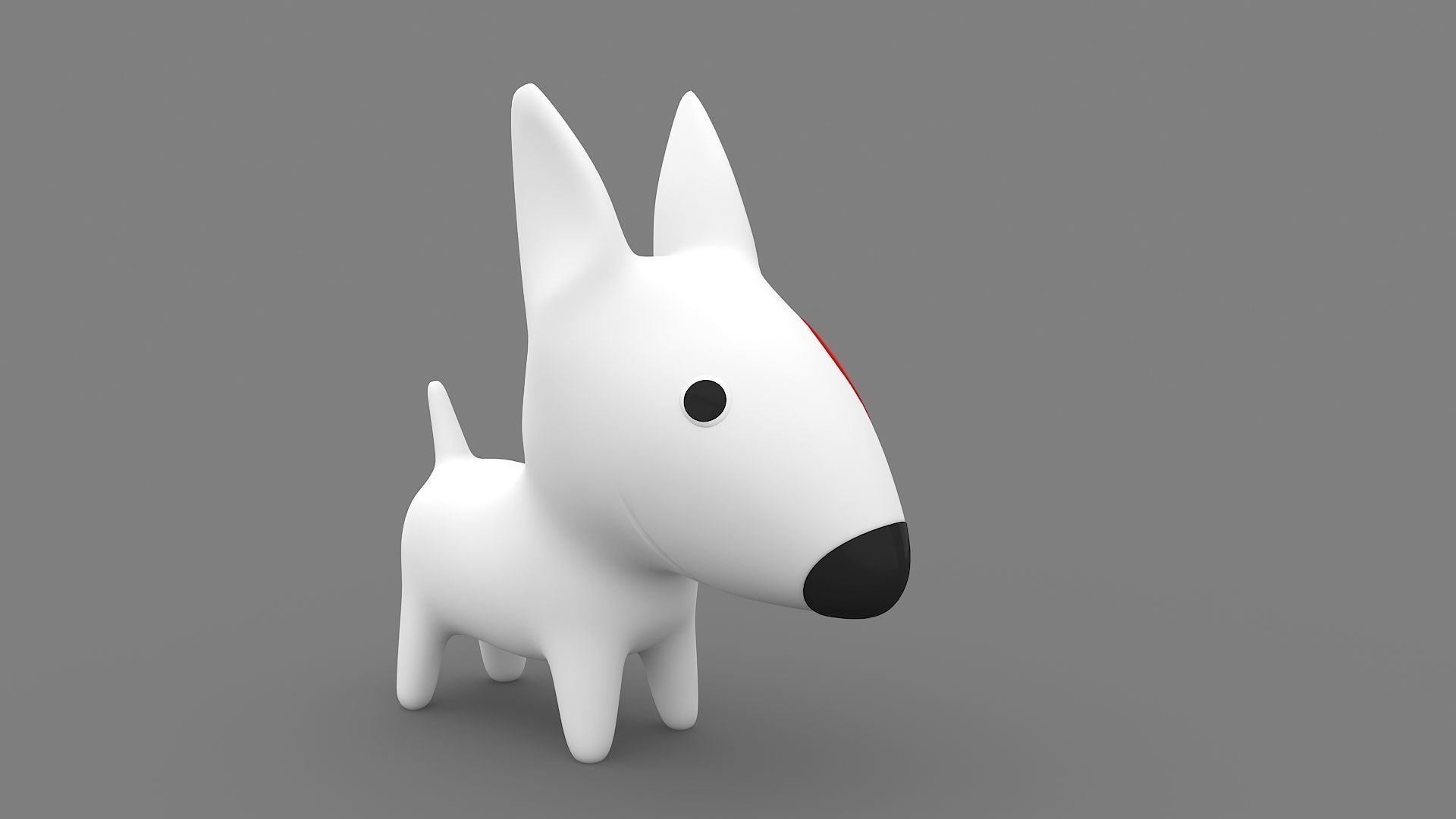 Target Mascot Bullseye  3D model_2