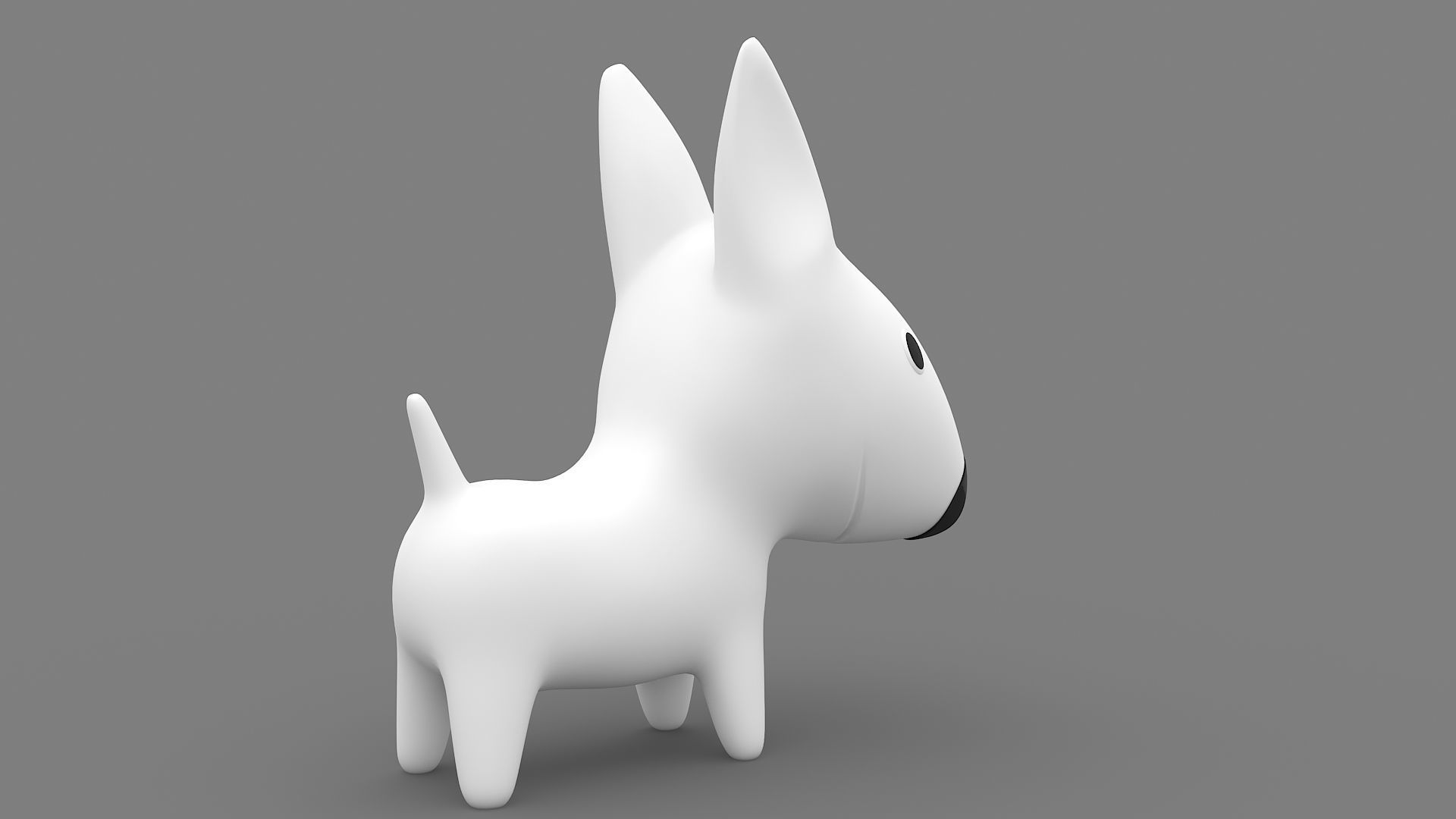 Target Mascot Bullseye  3D model_4