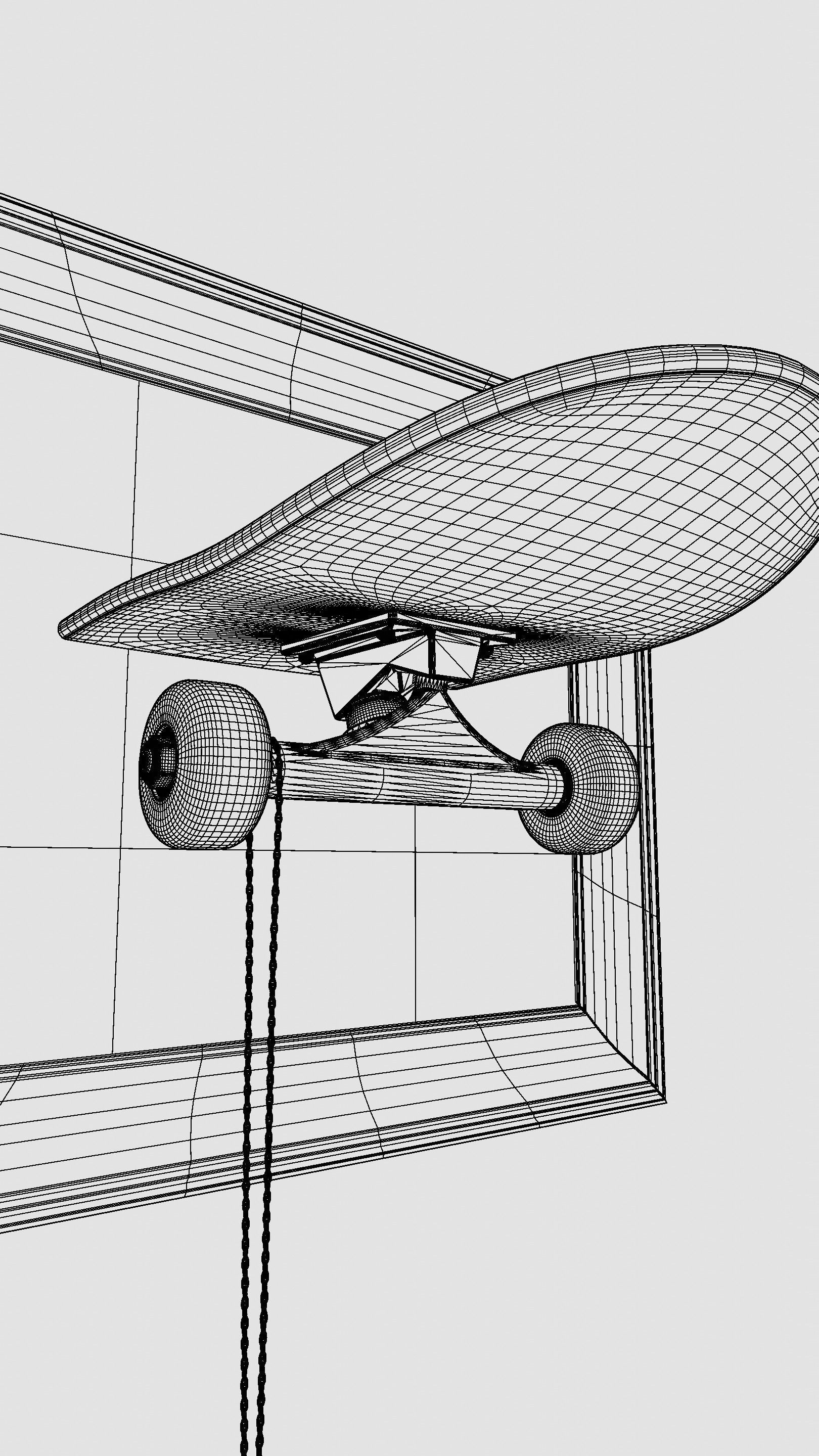 Skate Frame Decor 3D model_7