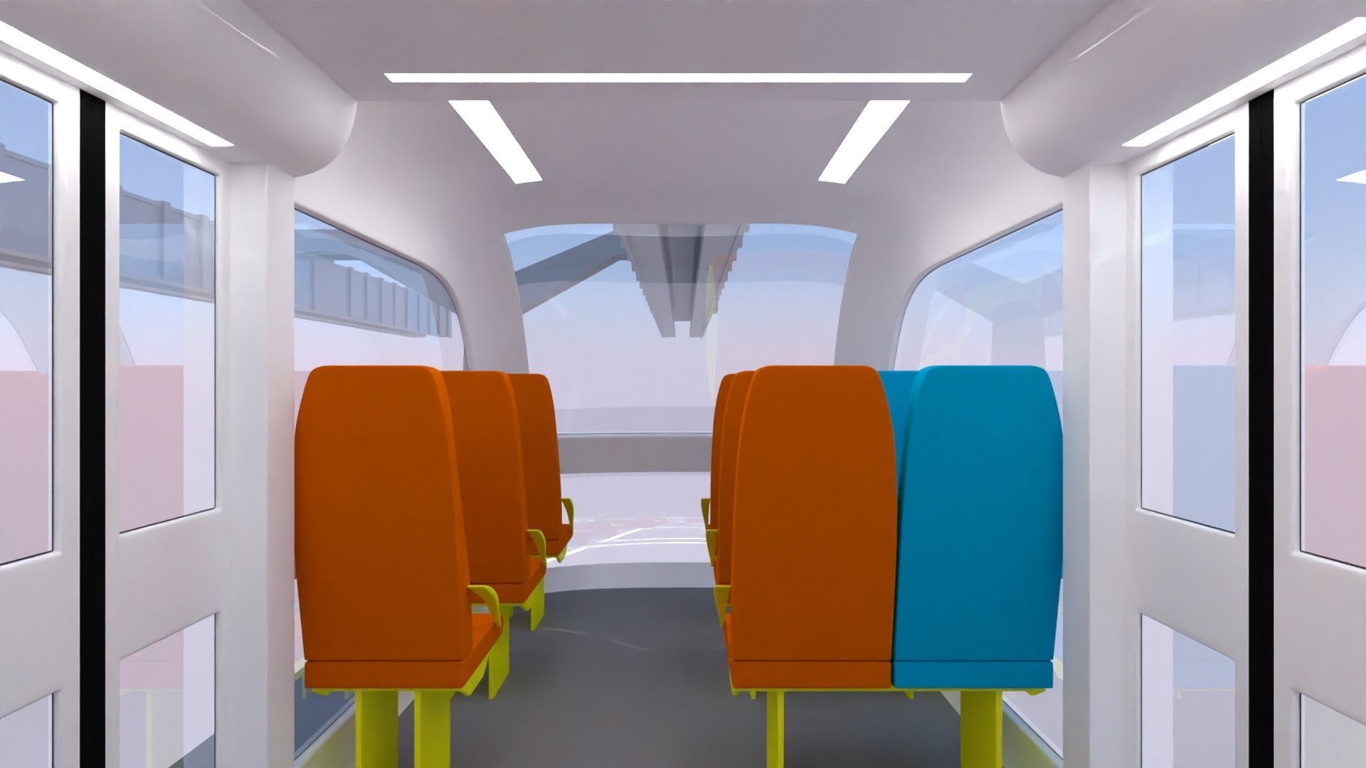 Sky train concept 2023 3D model_18