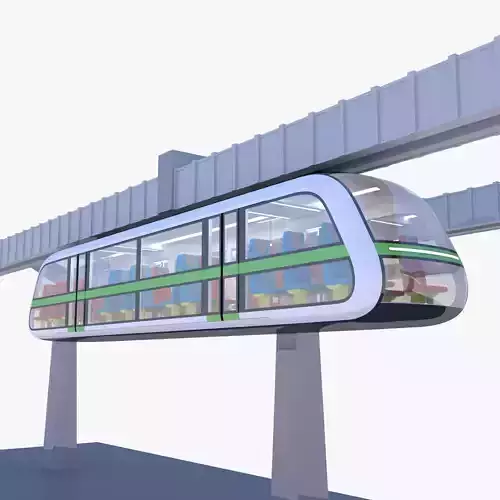 Sky train concept 2023 3D model